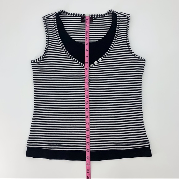 Orly Sport Black and White Layered Look Tank Top S - Picture 15 of 16